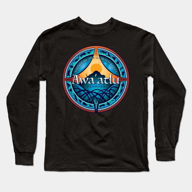 The Village of Awa'atlu Long Sleeve T-Shirt by MindsparkCreative